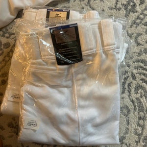 White New Medium Mizuno Game Pants