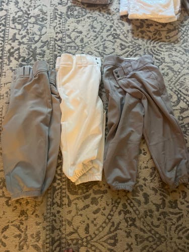 Gray New Medium DeMarini Game Pants