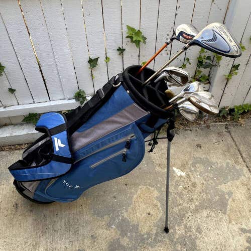 Left Handed Womens Adams Golf Complete Set With Stand Bag