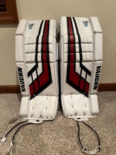 Used  Vaughn Velocity VE8 Goalie Leg Pads
