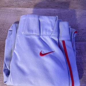 Gray Nike Vapor Baseball Pants