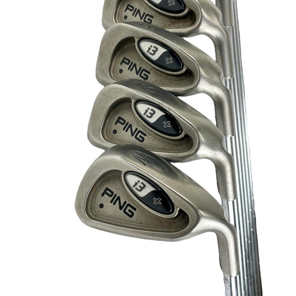 Used Ping I3 Plus Black Dot Men's Right Iron Set 3i-pw Stiff Flex Steel Shaft