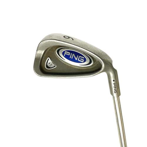 Used Ping I5 Black Dot Men's Right 6 Iron Stiff Flex Steel Shaft