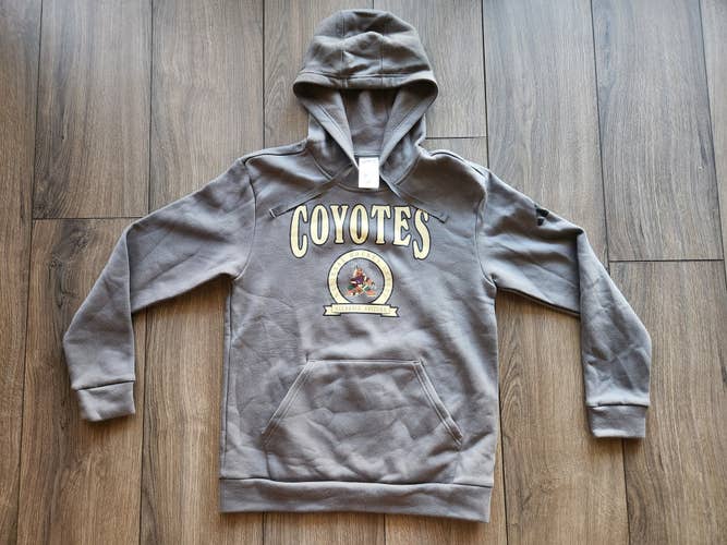 Arizona Coyotes Adidas NHL Gray Hooded Sweatshirt Small NWT