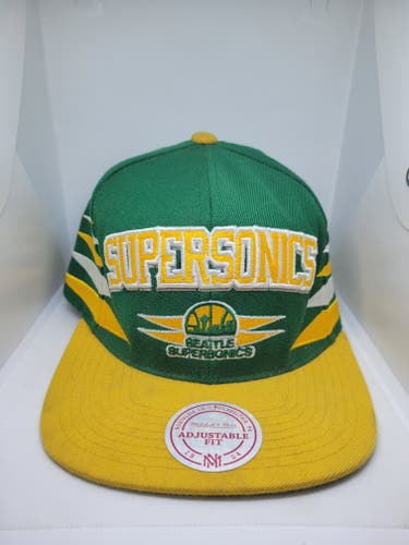 Mitchell and Ness Seattle Supersonics NBA Hardwood Classics Adjustsble Hat