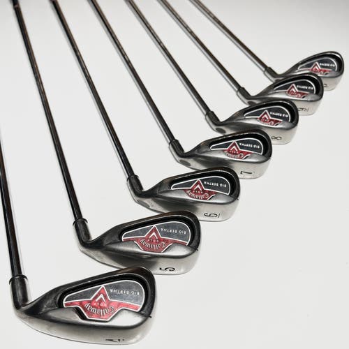 Callaway Big Bertha (2006) Iron Set 4-9, PW Right Handed Uniflex Steel Shafts