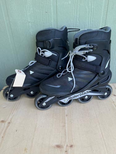 Used Senior Rollerblade Zetrablade Inline Skates Regular Width Size 9