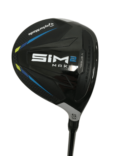 Used Taylormade Sim 2 Max 5 Wood Regular Flex Graphite Shaft Fairway Woods