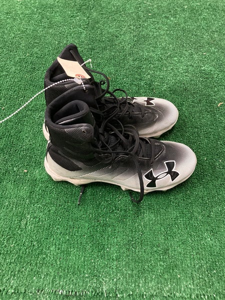 Black Used Size 6.5 Adult Men's Under Armour Highlight High Top Cleats Molded Cleats