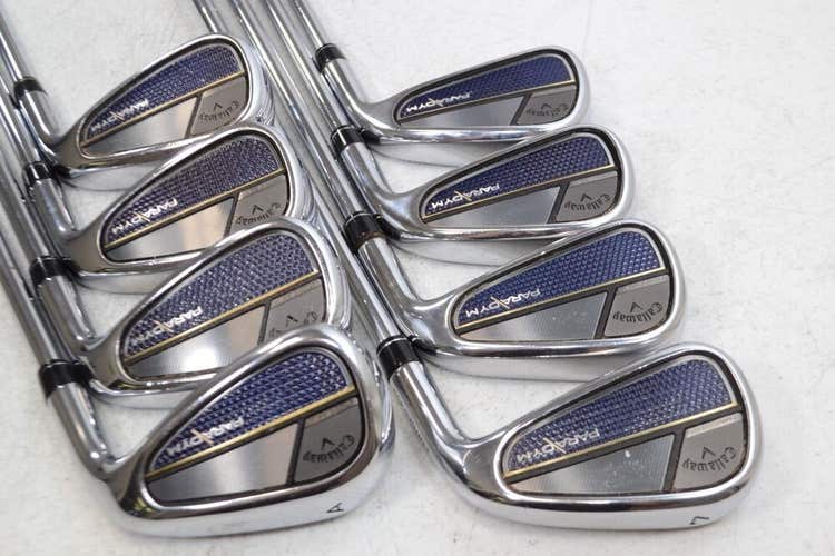 Callaway Paradym 4-PW,AW Iron Set Right Stiff Flex Elevate MPH Steel # 178511