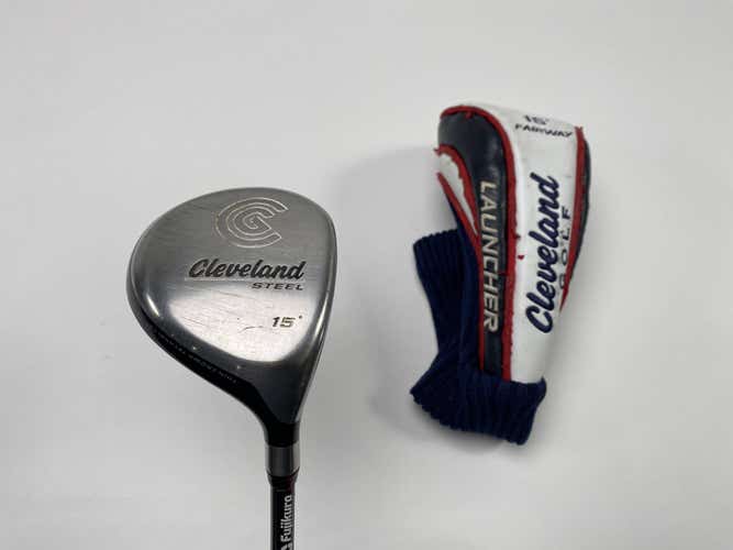 Cleveland Launcher Steel 3 Fairway Wood 15* Launcher Regular Graphite Mens RH HC