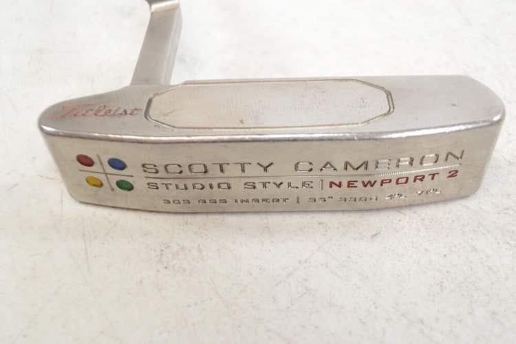 LEFT HANDED Titleist 2005 Scotty Cameron Studio Style Newport 2 Putter  #178360