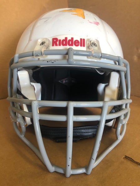 USED RIDDELL SPEED ADULT HELMET - LARGE - METALLIC WHITE