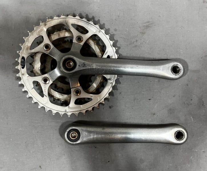 パーツ SUGINO RD2 TRIPLE CRANK VINTAGE SILVER SUGINO* alpina2 triple crank set (silver) - BLUE LUG GLOBAL