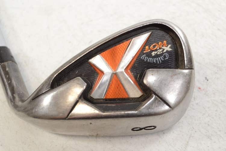 Callaway X-24 Hot Single 8 Iron Right Senior Flex Project X Rifle Steel # 178427