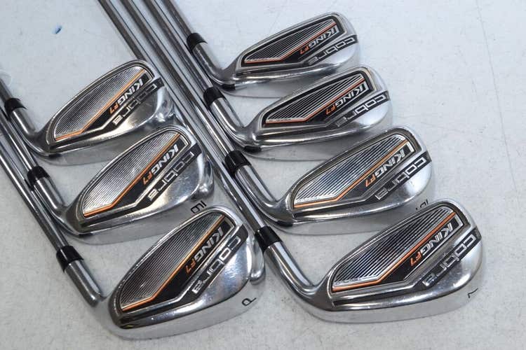 Cobra King F7 4-PW Iron Set Right Regular Flex Steel # 174965