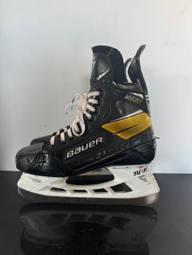 NHL Avalanche Used Senior Bauer Pro Stock 7 Supreme UltraSonic Hockey Skates Made In Canada