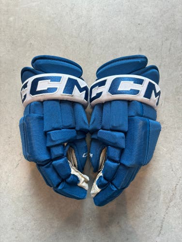 Like New Colorado Avalanche NHL CCM 14” Pro Stock HG97 Gloves Gently Used