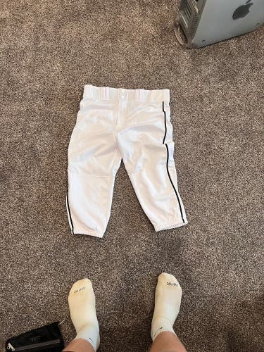 White Knicker Baseball Pants