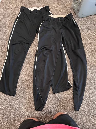 2 Black Baseball pants