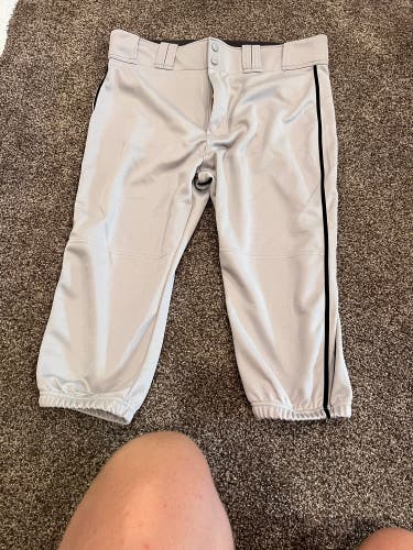 Gray knickers Baseball pants