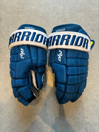 NHL Colorado Avalanche Wood Like New Gently Used Warrior Pro Stock AX1 pro Gloves