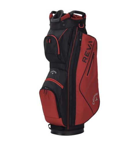 Callaway REVA Cart Bag (10.5", 14-way top, Red/ Black, LADIES) NSW