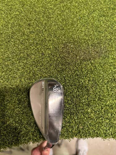 Titlesit Vokey SM9 Brushed Steel 58.14* Wedge, Vokey Design Wedge Flex, RH