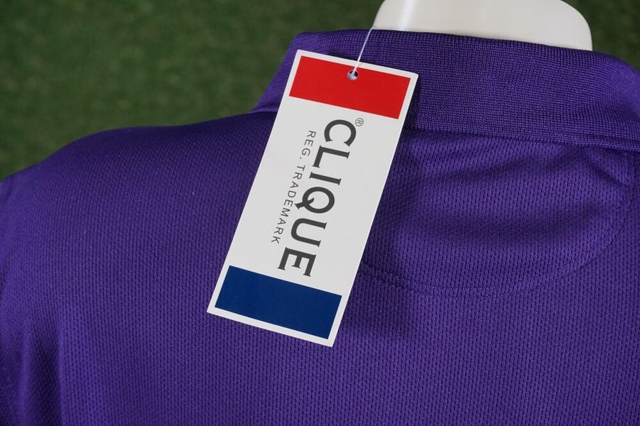 WOMEN'S XL CLIQUE PGA COPPER ROCK CHAMPIONSHIP EPSON TOUR GOLF POLO PURPLE NWT