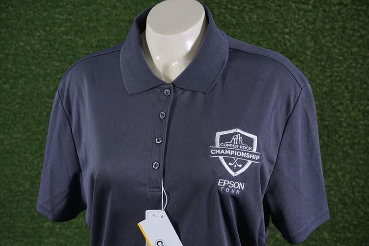 WOMEN'S 2XL CORE 365 PGA COPPER ROCK CHAMPIONSHIP EPSON TOUR GOLF POLO GRAY NWT