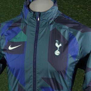 MENS MEDIUM NIKE TOTTENHAM SPURS PRINTING SOCCER FOOTBALL JACKET OBSIDIAN, VGC