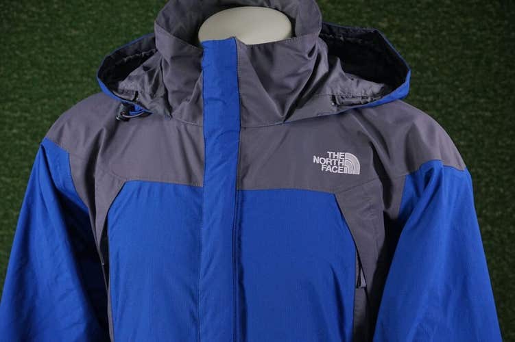 MEN’S EXTRA LARGE THE NORTH FACE GORE-TEX WINTER COAT JACKET BLUE GRAY, VGC