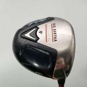 CALLAWAY BIG BERTHA FUSION FT 3 DRIVER 9* STIFF ALDILA NVS 55-S 350 45" GOOD