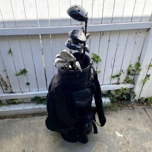 Mens Right Handed Golden Bear Golf Club Complete Set With Bag