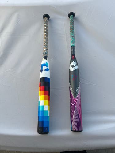 2023 DeMarini Prism and 2020 DeMarini CF softball bat both 28/-11