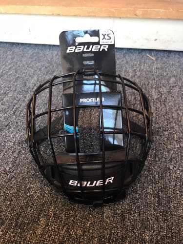 New XS Bauer Full Cage Profile II Facemask