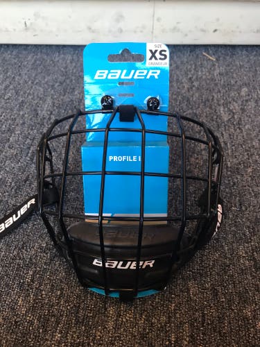 New XS Bauer Full Cage Profile II Facemask