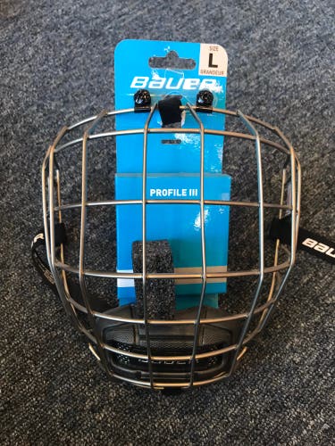 New Large Bauer Full Cage Profile III Facemask