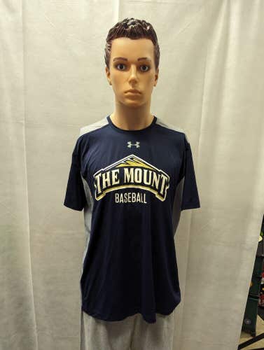 Team Issued Mount St. Mary's Baseball Shirt Under Armour L NCAA