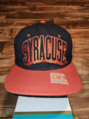 Vintage Rare Syracuse Orangemen NCAA College Sports Wool Blend Hat Cap Snapback