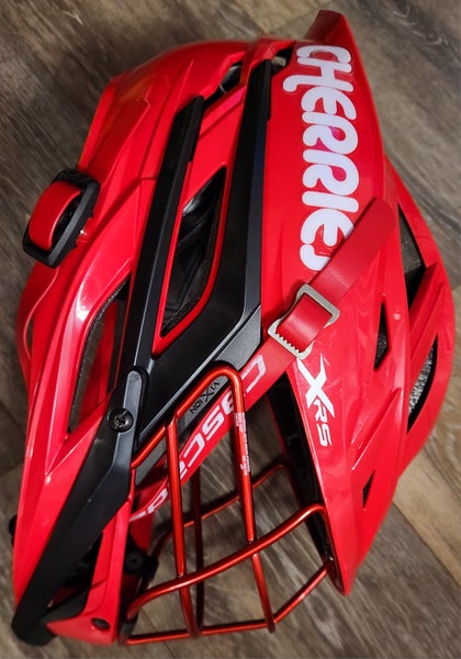 Cascade XRS Red Youth Helmet with Red Cage