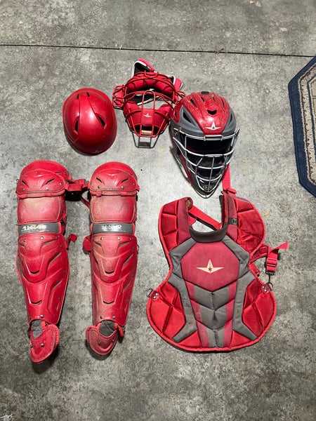 All Star System 7 catchers gear Intermediate NOCSAE approved