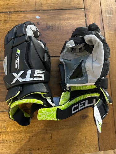 STX Cell V 12” Lacrosse Gloves Lax MEDIUM M White