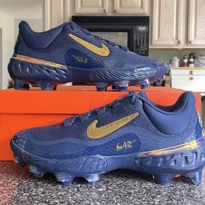 Nike Alpha Huarache Elite 4 Jackie Robinson MCS Cleats Size 10 Men’s FZ1362-400 Jordan