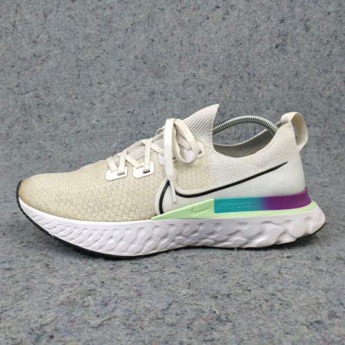 Nike React Infinity Run Flyknit 2 Womens 10 Running Shoes White Knit