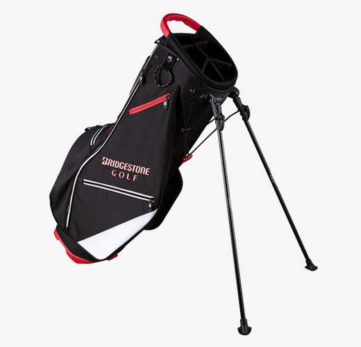 Bridgestone Lightweight Stand Bag (Black, 5-way top) 2021 NEW