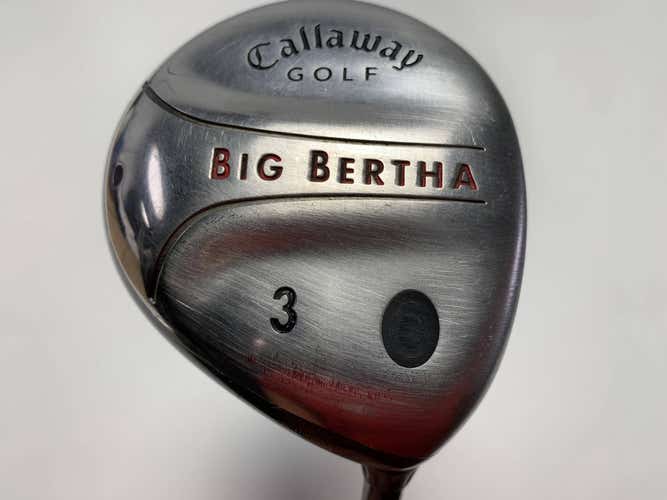 Callaway 2004 Big Bertha 3 Fairway Wood 15* RCH 75w Regular RH Midsize Grip