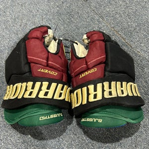 Lightly Used Arizona Coyotes Bjugstad Warrior 14" Pro Stock Covert Pro Gloves