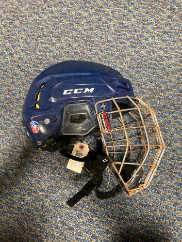 Blue Used Medium CCM Tacks 310 Helmet