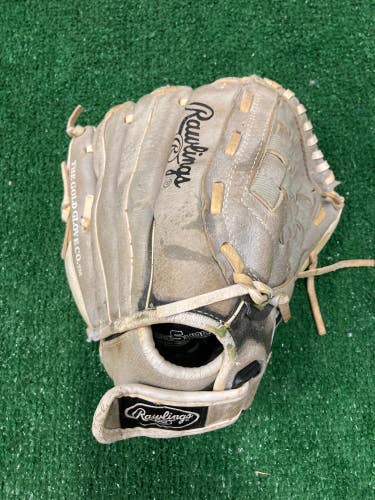 Gray Used Rawlings Highlight Right Hand Throw Softball Glove 11"